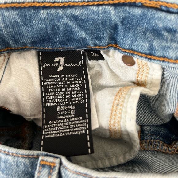 7 for all mankind blue jeans size 26 - Picture 4 of 7